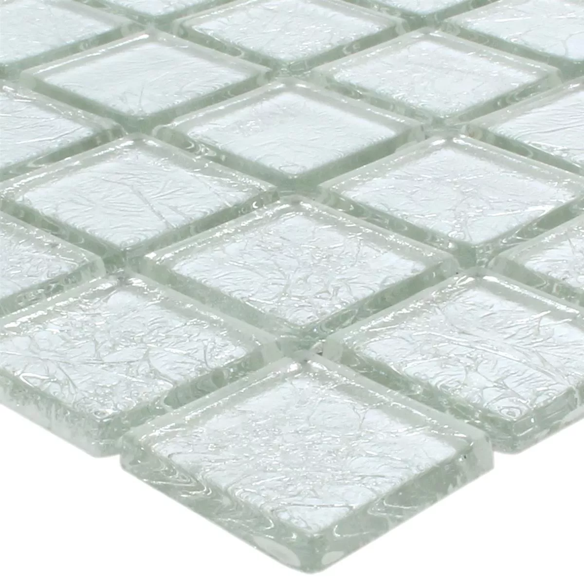 Mosaico Vetro Lucca Argento 23x23x4mm Mosaico Vetro Lucca Argento 23x23x4mm