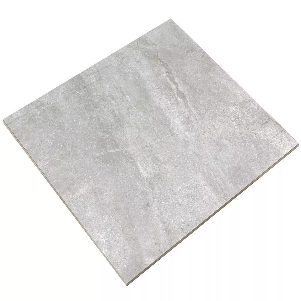 Campione Piastrelle Pangea Marmo Ottica Lucidato Argento 60x60cm