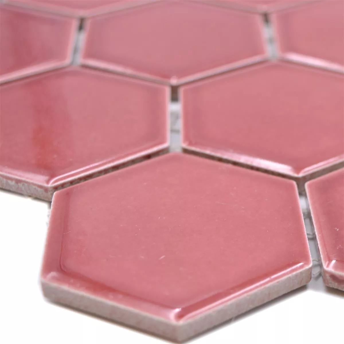 Ceramica Mosaico Salomon Esagono Bordeaux Rosso H51 Ceramica Mosaico Salomon Esagono Bordeaux Rosso H51