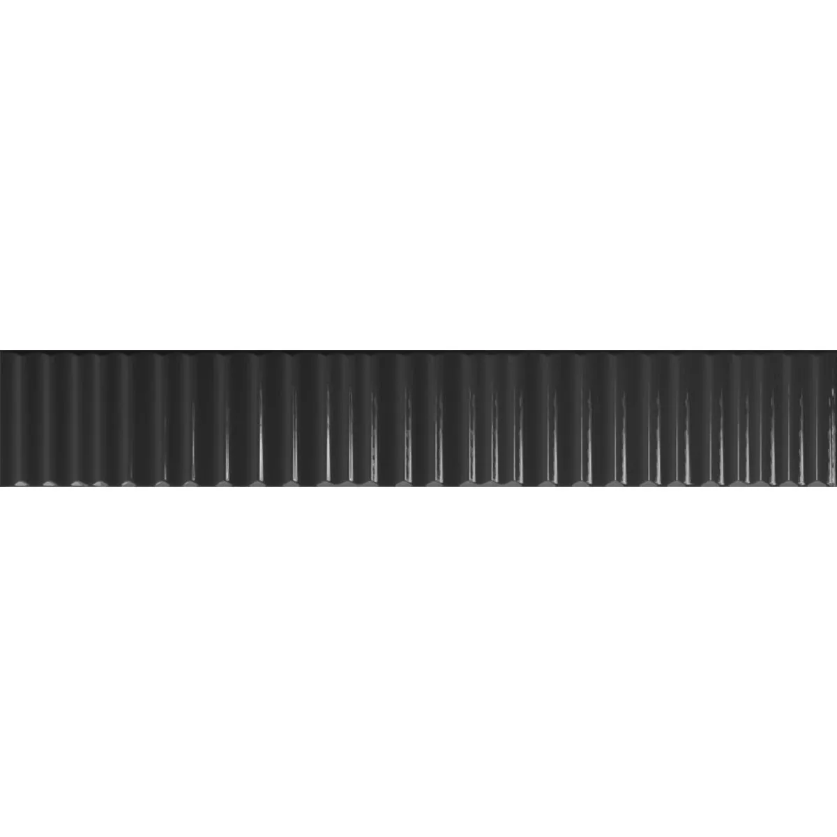 Rivestimenti Avila Relief Nero Lucida 5x30cm Rivestimenti Avila Relief Nero Lucida 5x30cm