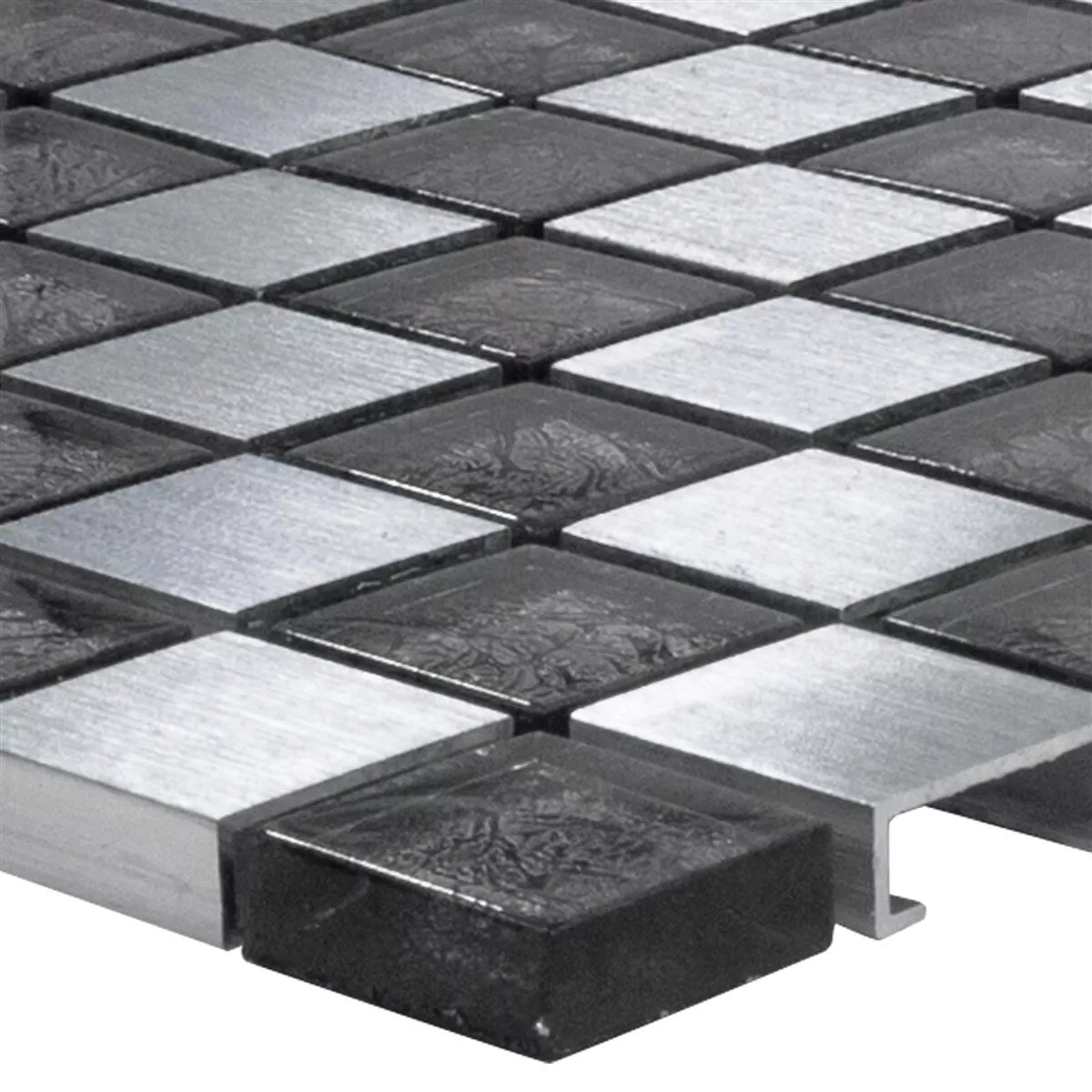 Vetro Alluminio Mosaico Eldorien Argento-Grigio Vetro Alluminio Mosaico Eldorien Argento-Grigio