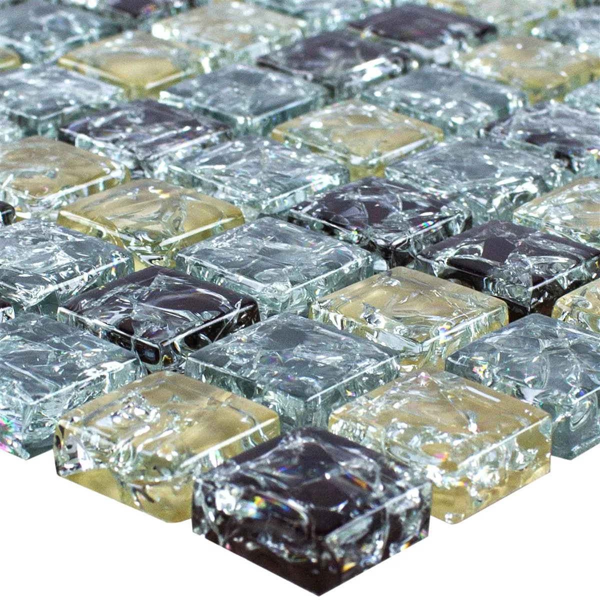 Mosaico Di Vetro Piastrelle Cameron Blu Beige Marrone Mosaico Di Vetro Piastrelle Cameron Blu Beige Marrone