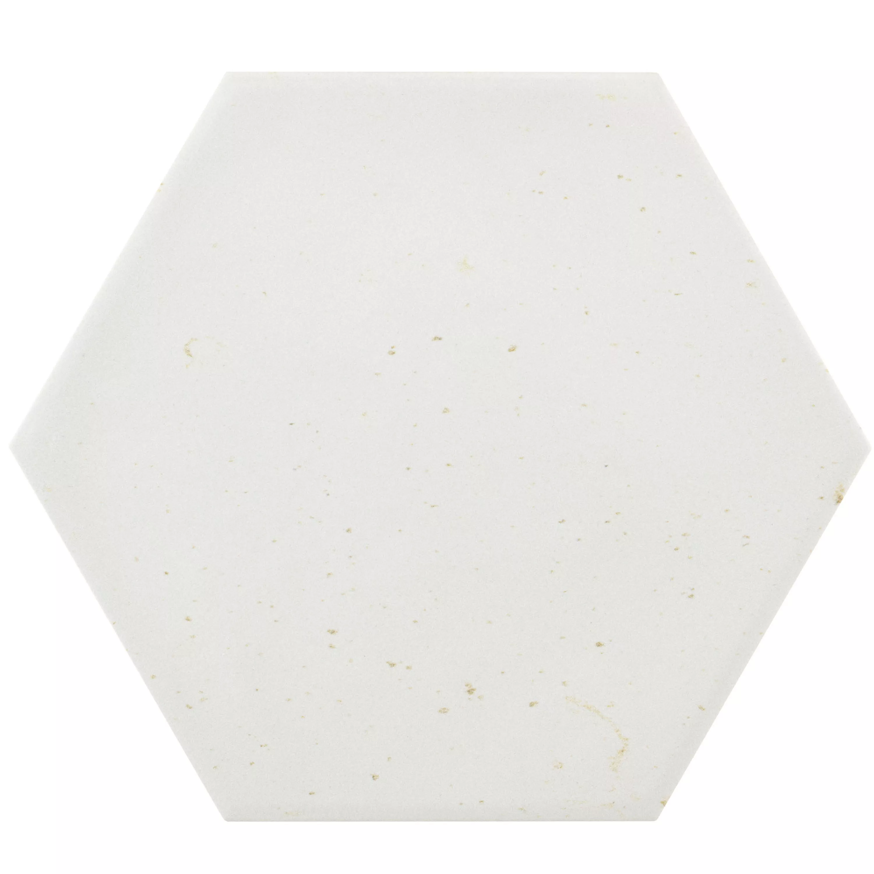 Piastrelle Arosa Opaco Esagono Bianco 17,3x15cm
