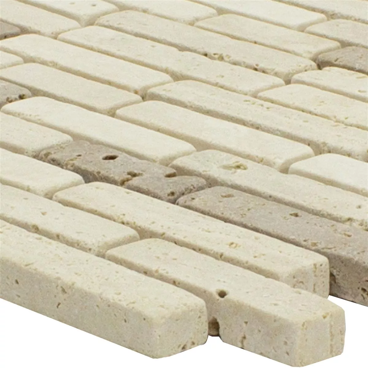 Marmo Mosaico In Pietra Naturale Piastrelle Tuscania Brick Beige