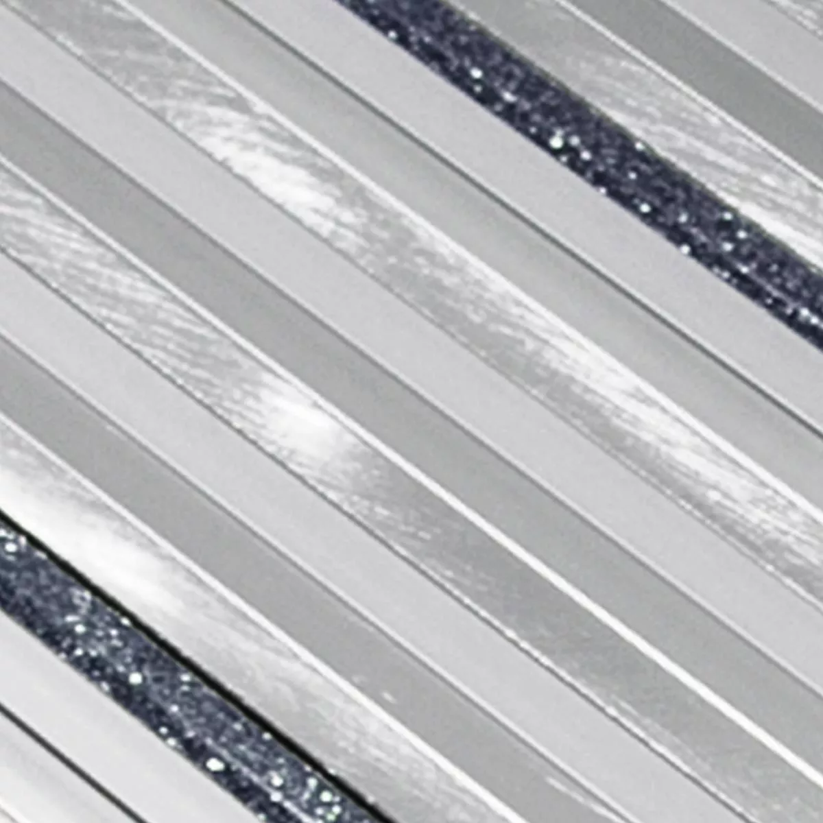 Campione da Alluminio Metallo Mosaico Bilbao Stripes Nero