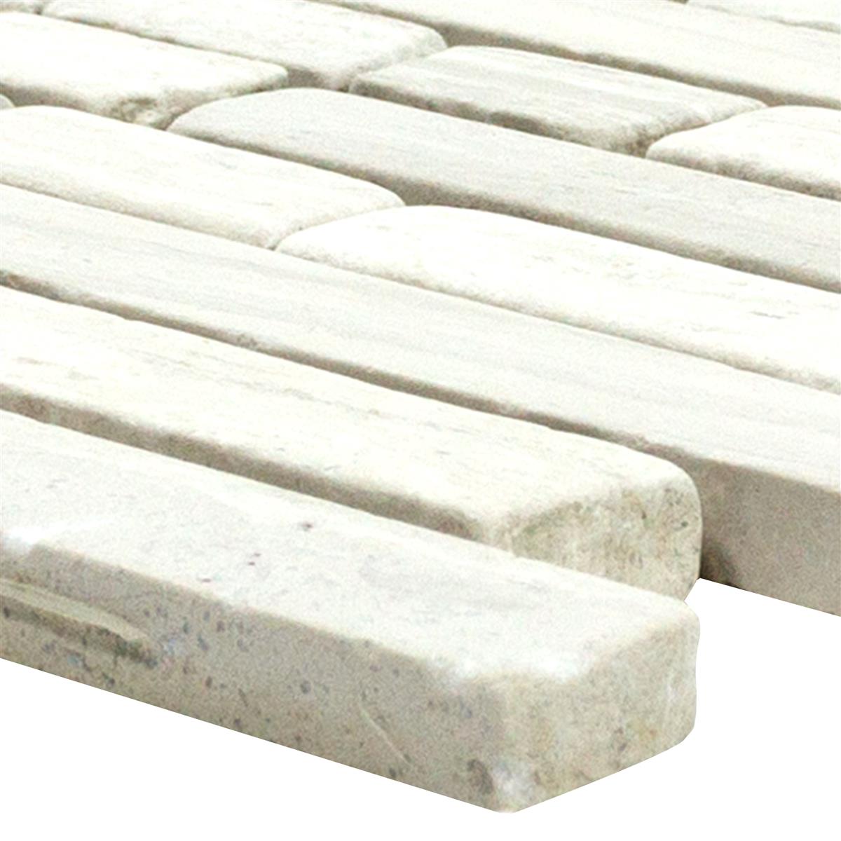 Mosaico Marmo Brick Stanley Grigio