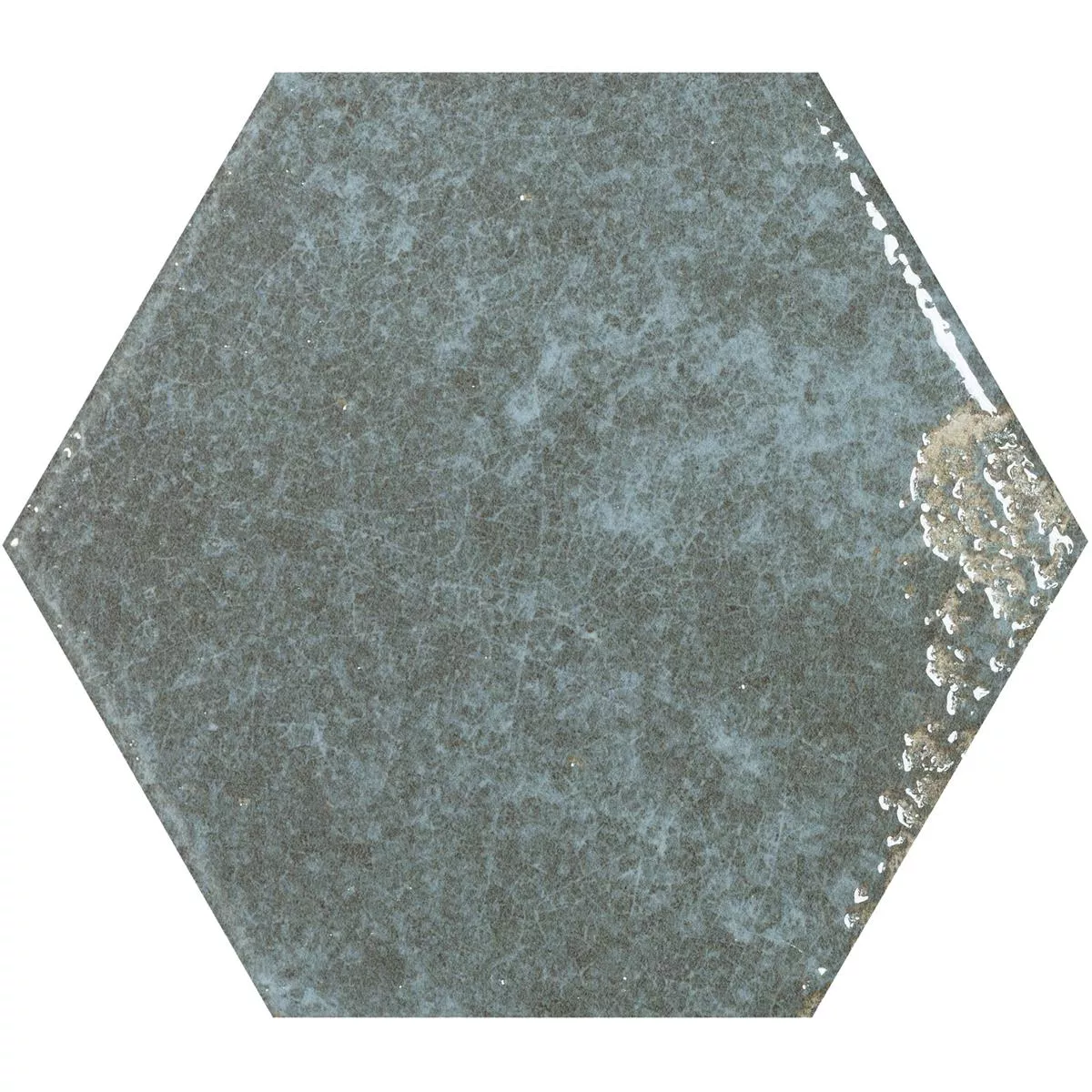 Rivestimenti Lara Lucida Ondulato 13x15cm Esagono Grigio Rivestimenti Lara Lucida Ondulato 13x15cm Esagono Grigio