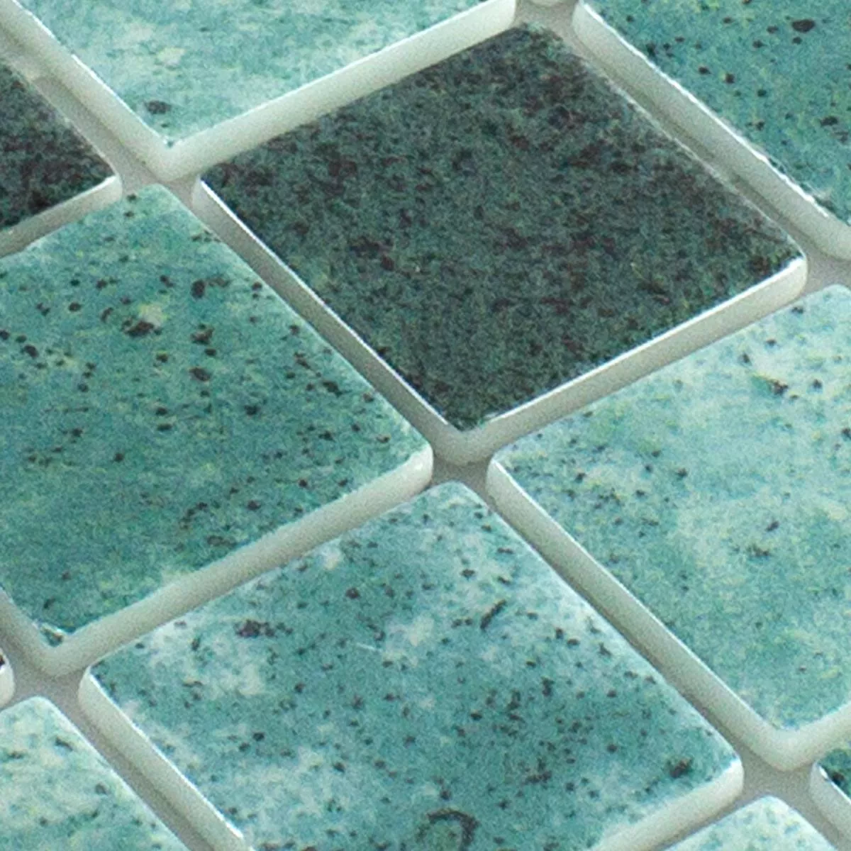 Campione Mosaico vetro piscina Baltic Verde