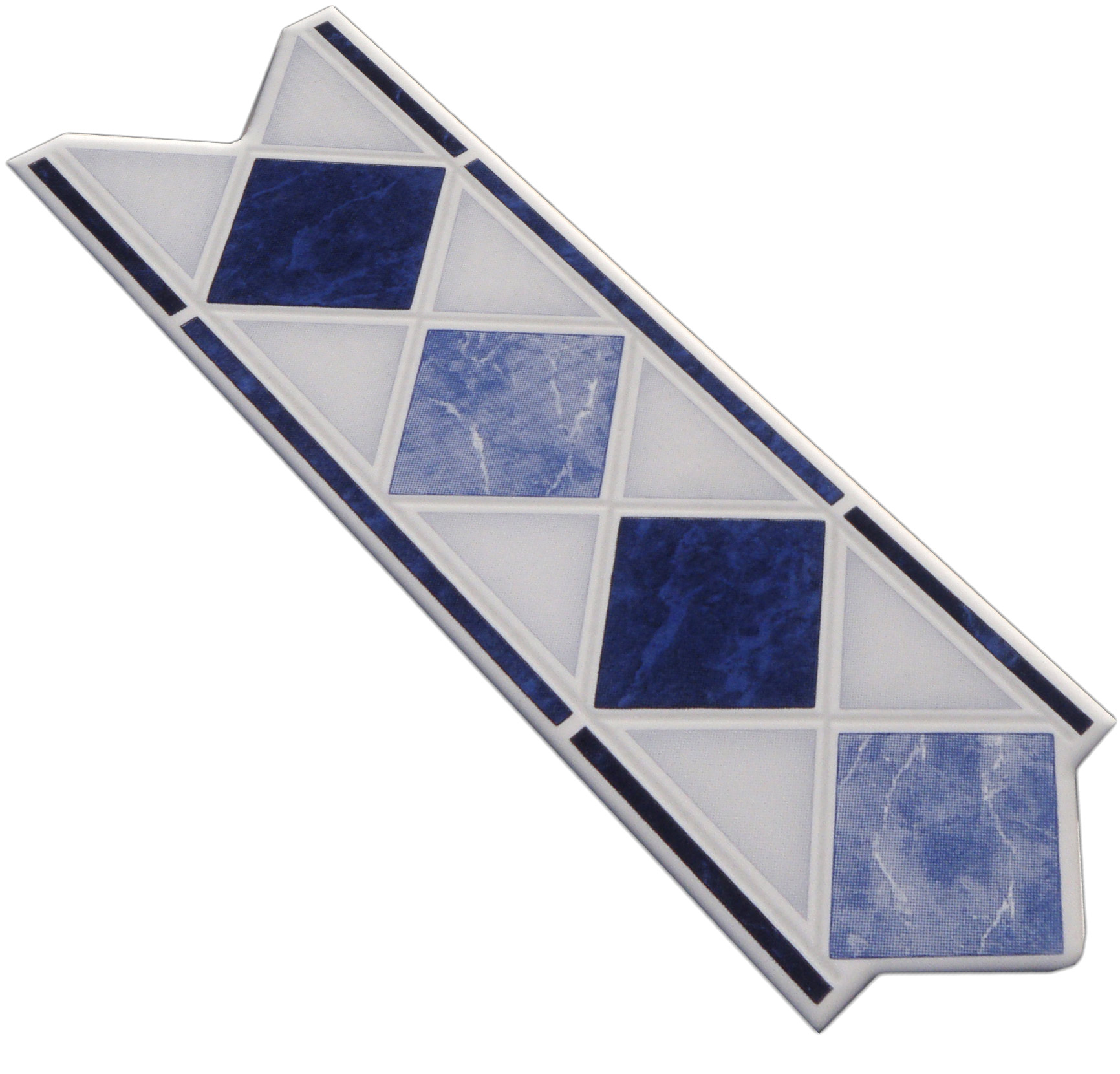 Ceramica Piastrelle Confine Hixson Blu 6x20cm