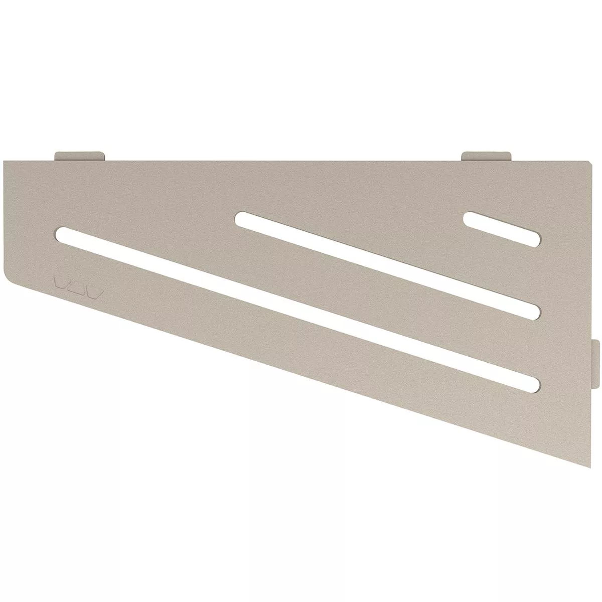 Mensola a muro Mensola per doccia Schlüter quadrata 15,4x29,5 cm Wave Cream