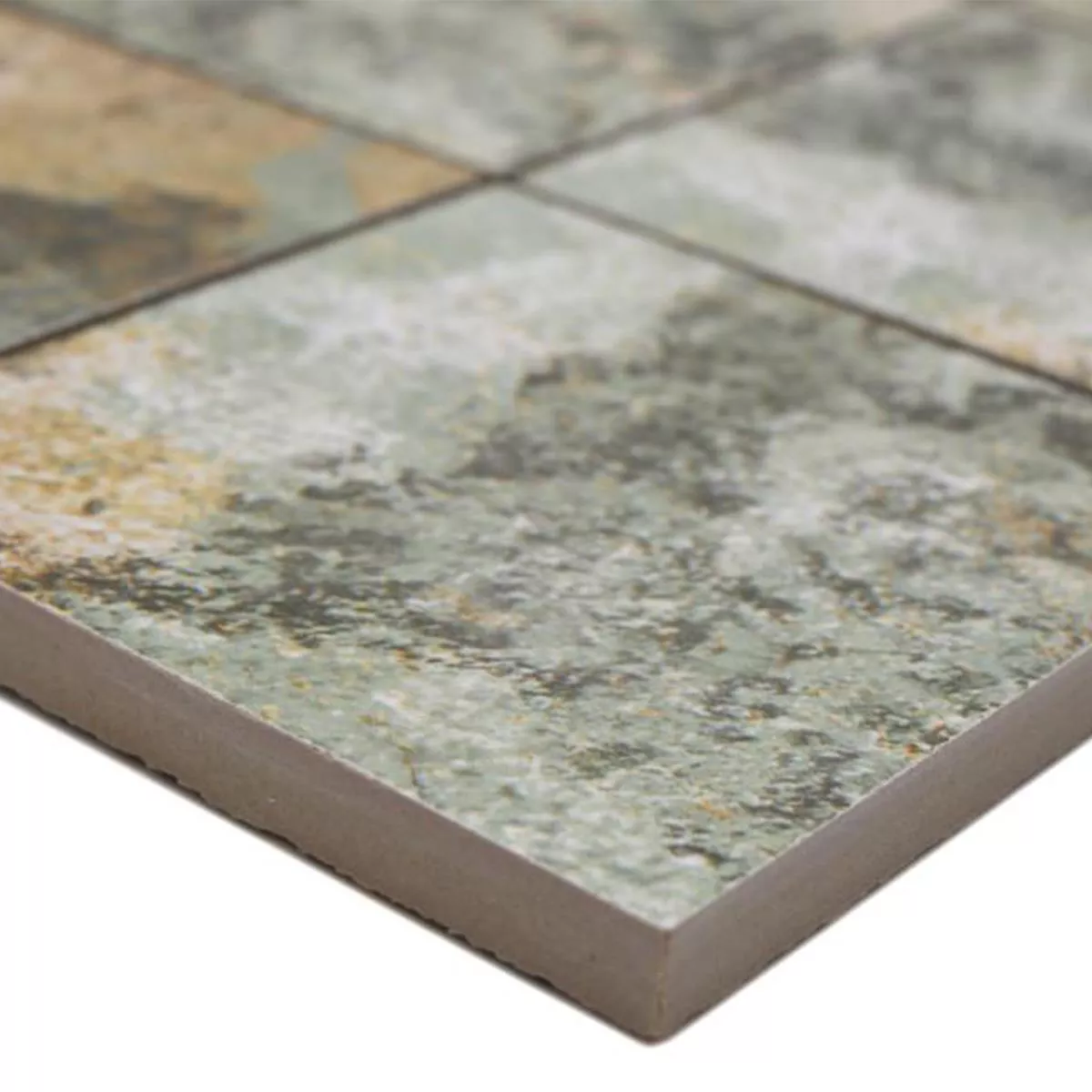 Ceramica Mosaico Piastrelle Moonlight Marrone Verde 95x95mm