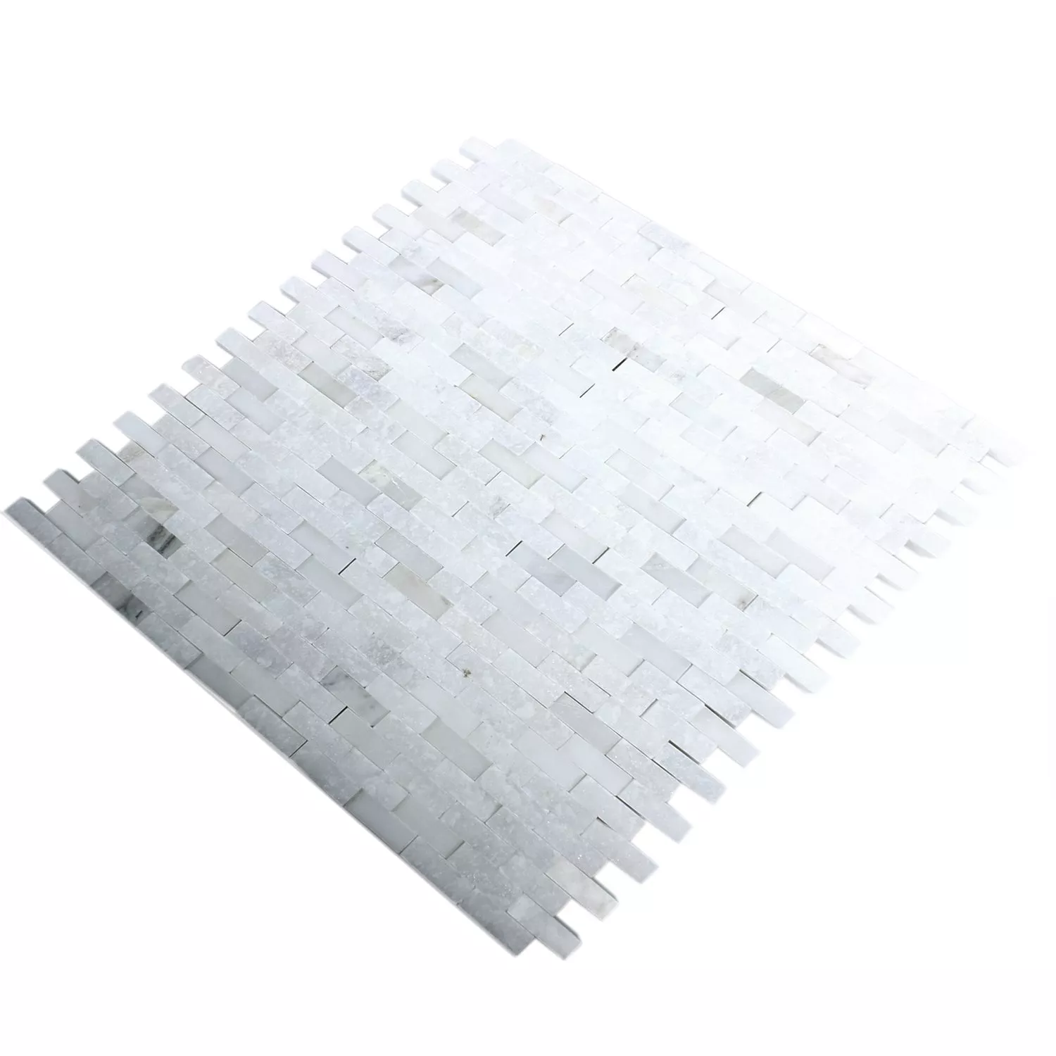 Campione Mosaico Marmo Sirocco Bianco 3D