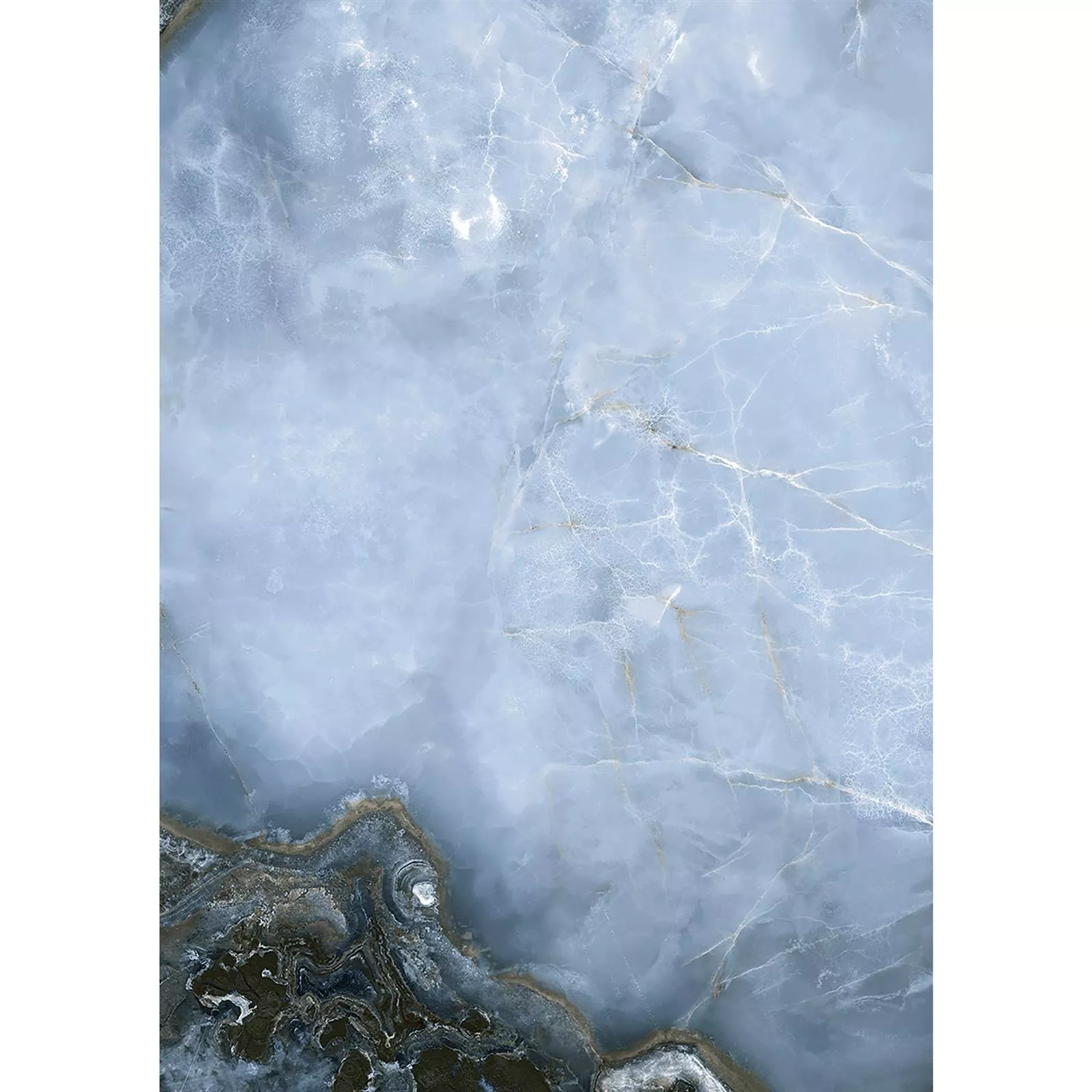 Piastrelle Naftalin Lucidato Nero Blu 60x120cm