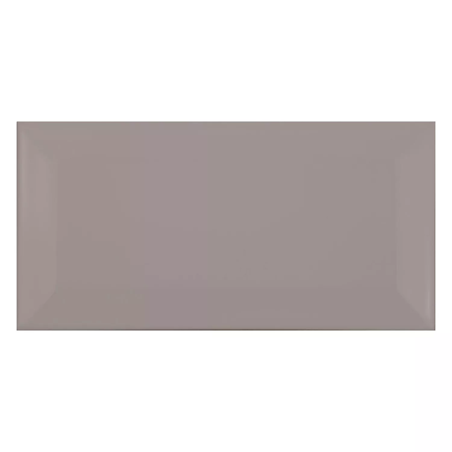 Piastrella metropolitana Grigio Opaco 7,5x15 cm Sfaccettatura Pitcox Plata