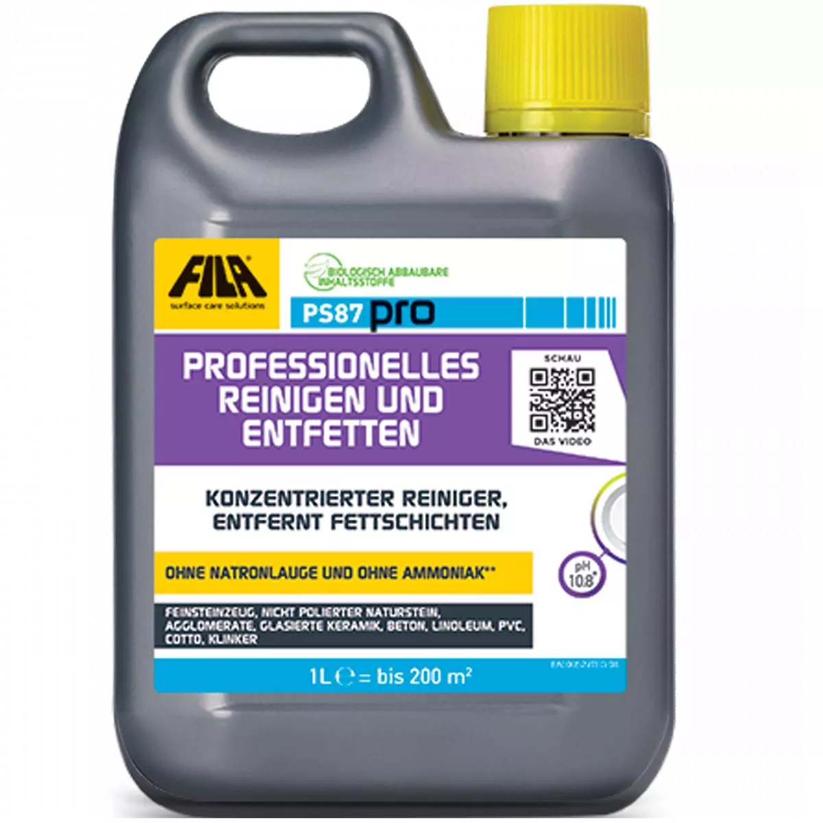 Fila PS87 PRO detergente e sgrassante 5 litri Fila PS87 PRO detergente e sgrassante 5 litri