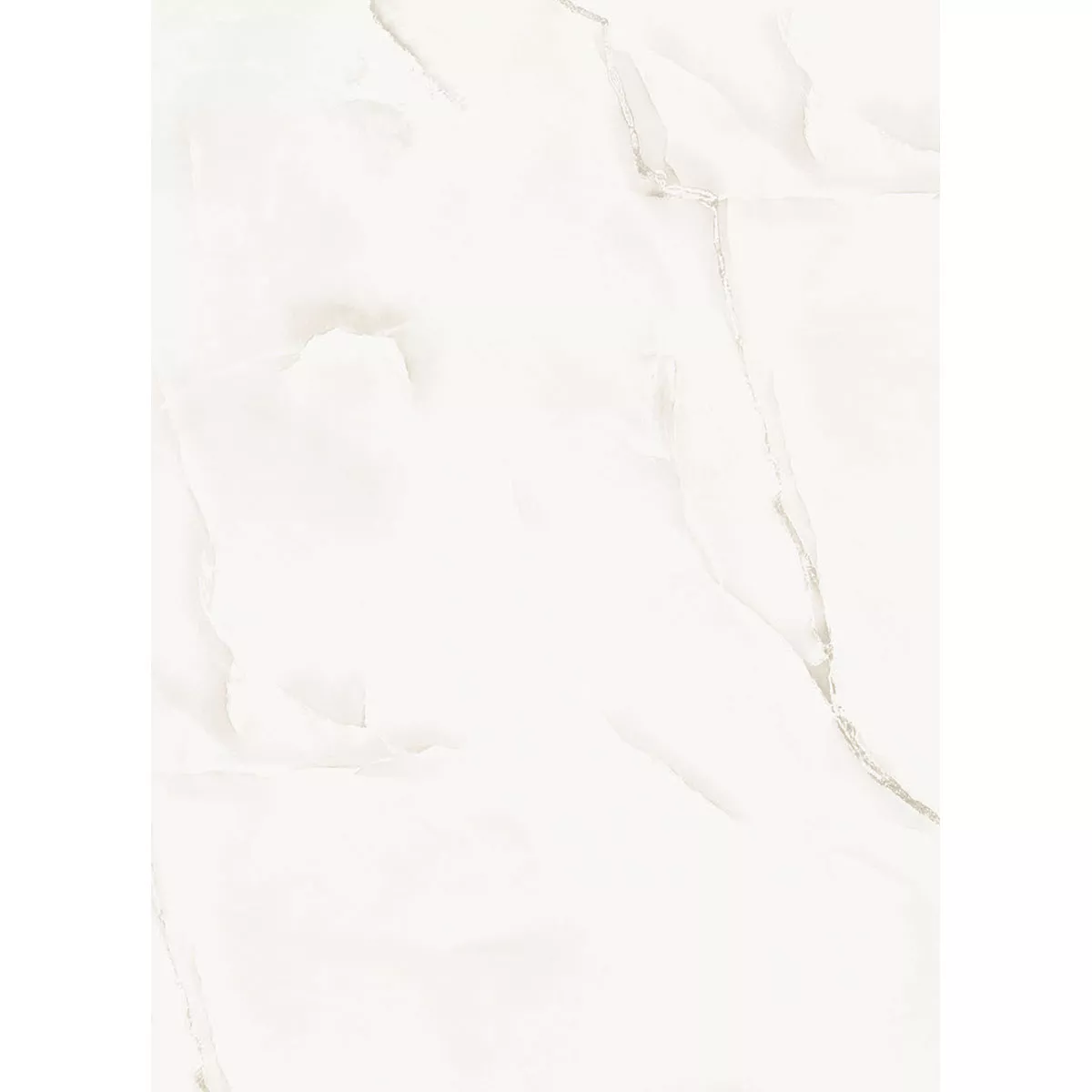 Campione Piastrelle Konza Marmo Ottica Lucidato Lucida Bianco 120x120cm