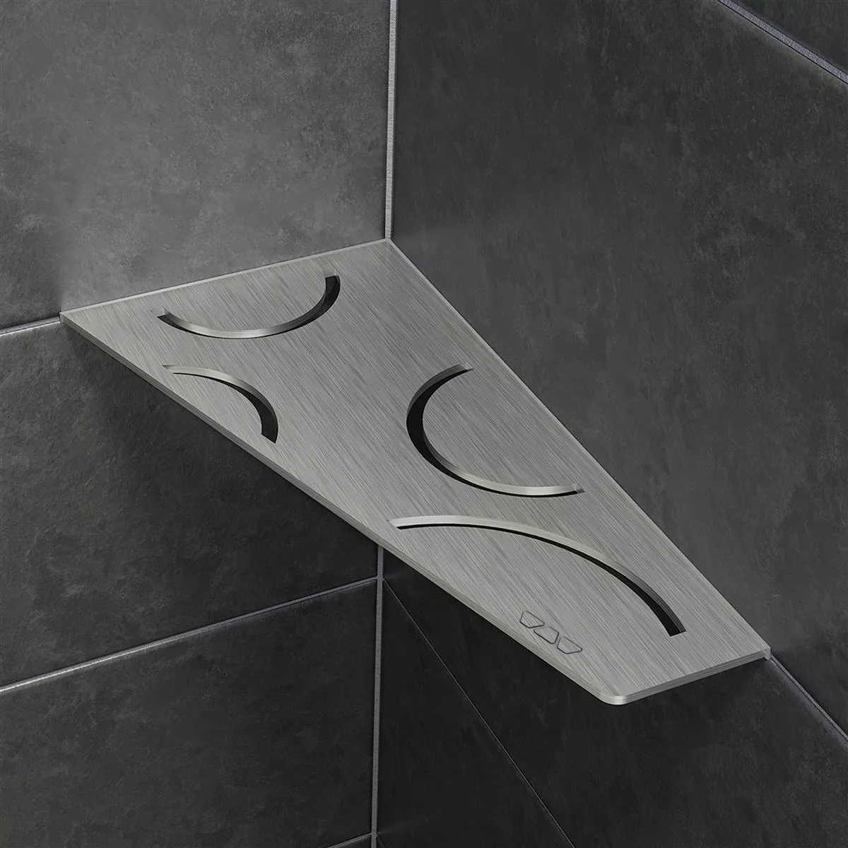 Mensola a muro Mensola per doccia Schlüter quadrata 15,4x29,5 cm Curva