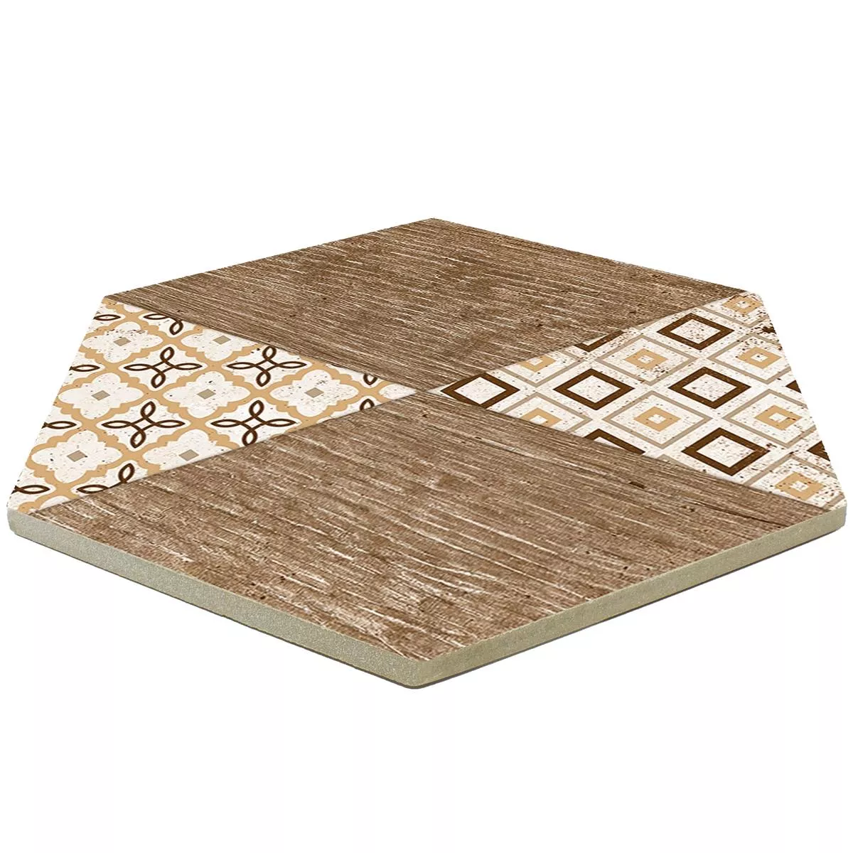 Gres Porcellanato Piastrelle Isfahan Esagono Beige 22,5 x 25,9cm