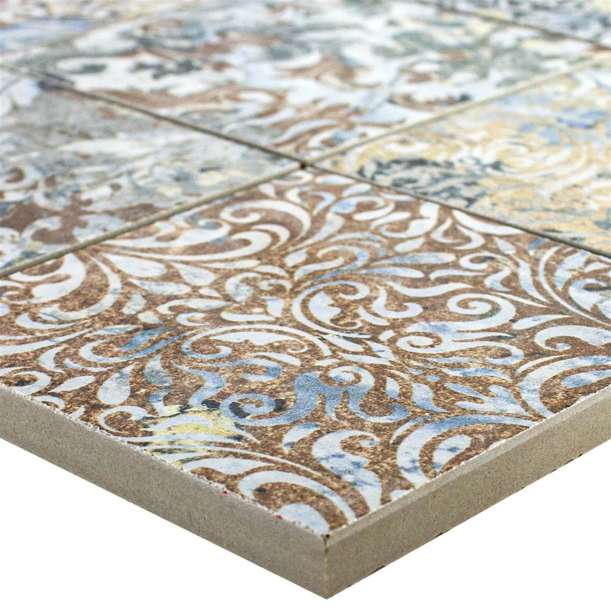 Ceramica Mosaico Piastrelle Patchwork Colorato 95x95mm Ceramica Mosaico Piastrelle Patchwork Colorato 95x95mm