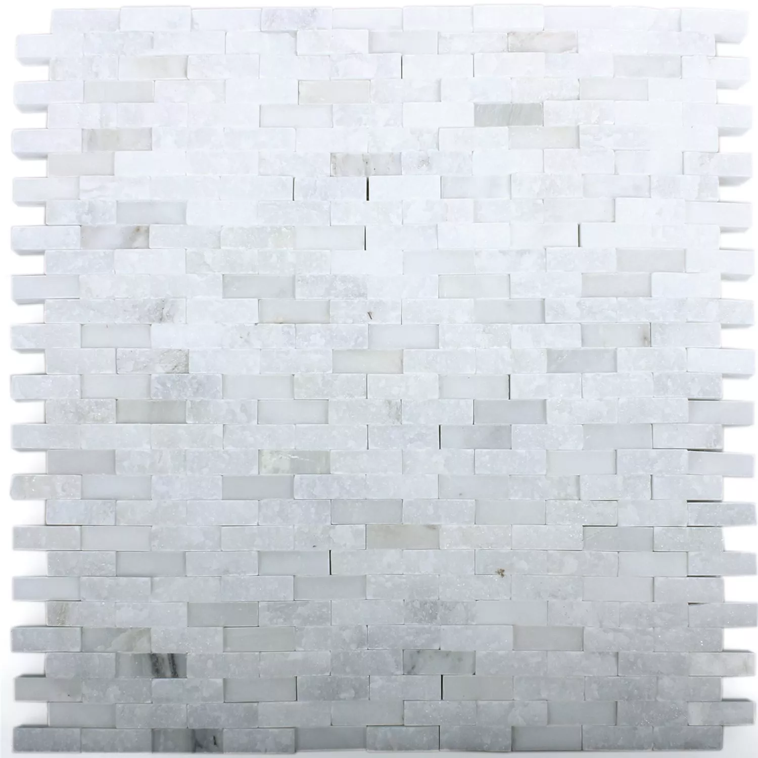 Campione Mosaico Marmo Sirocco Bianco 3D