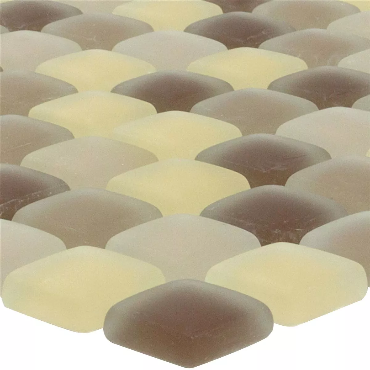 Mosaico Di Vetro Piastrelle Ponterio Frosted Marrone Mix Mosaico Di Vetro Piastrelle Ponterio Frosted Marrone Mix