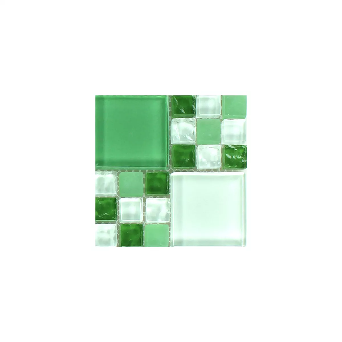 Campione Mosaico Vetro Verde Mix