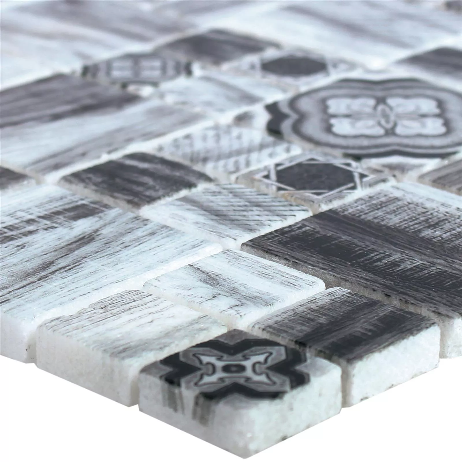 Roman 133063 - Decorazione Mosaico In Legno Con Buon Pastore, 13.3 Cm, Marrone