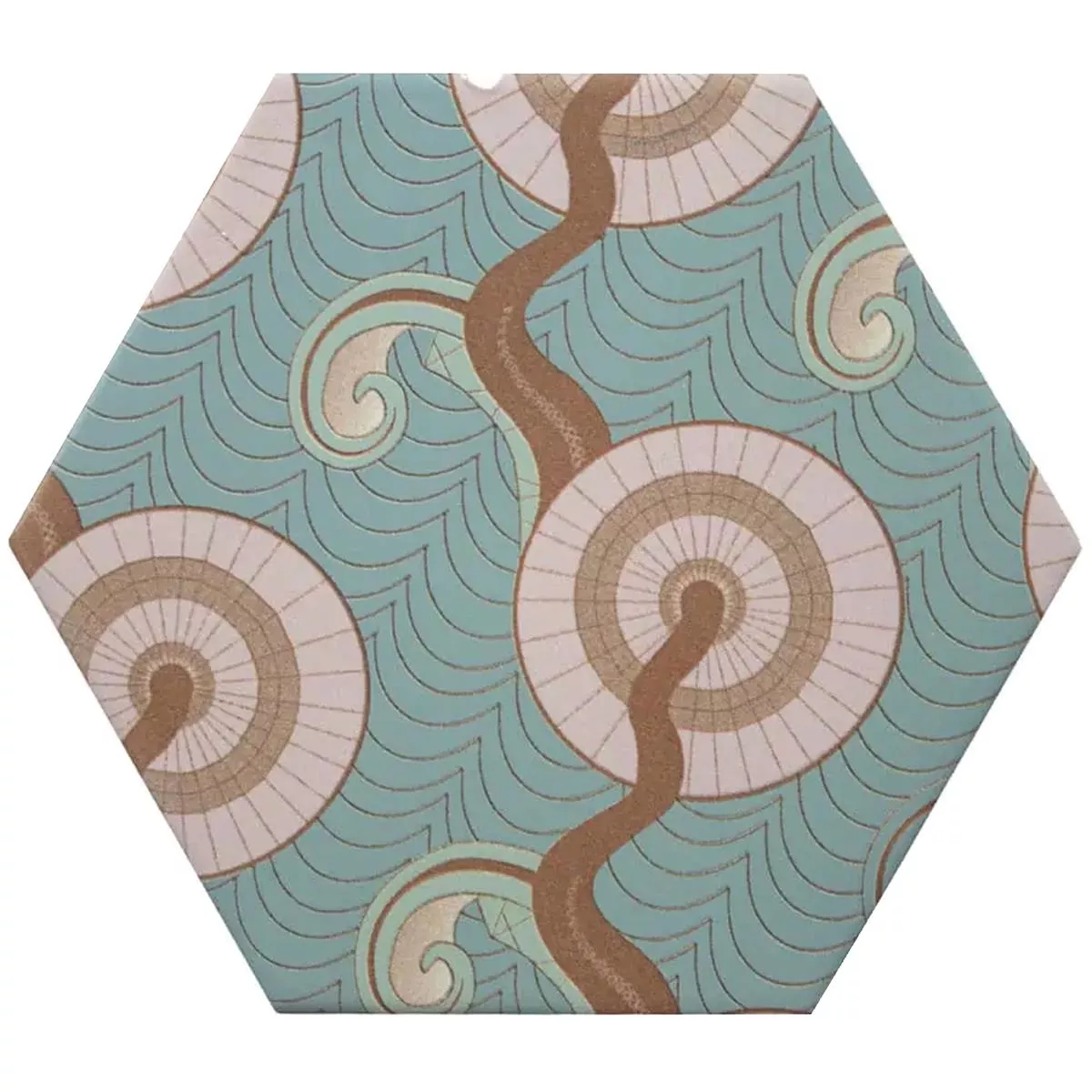 Gres Porcellanato Piastrelle Modena Esagono Decor 2