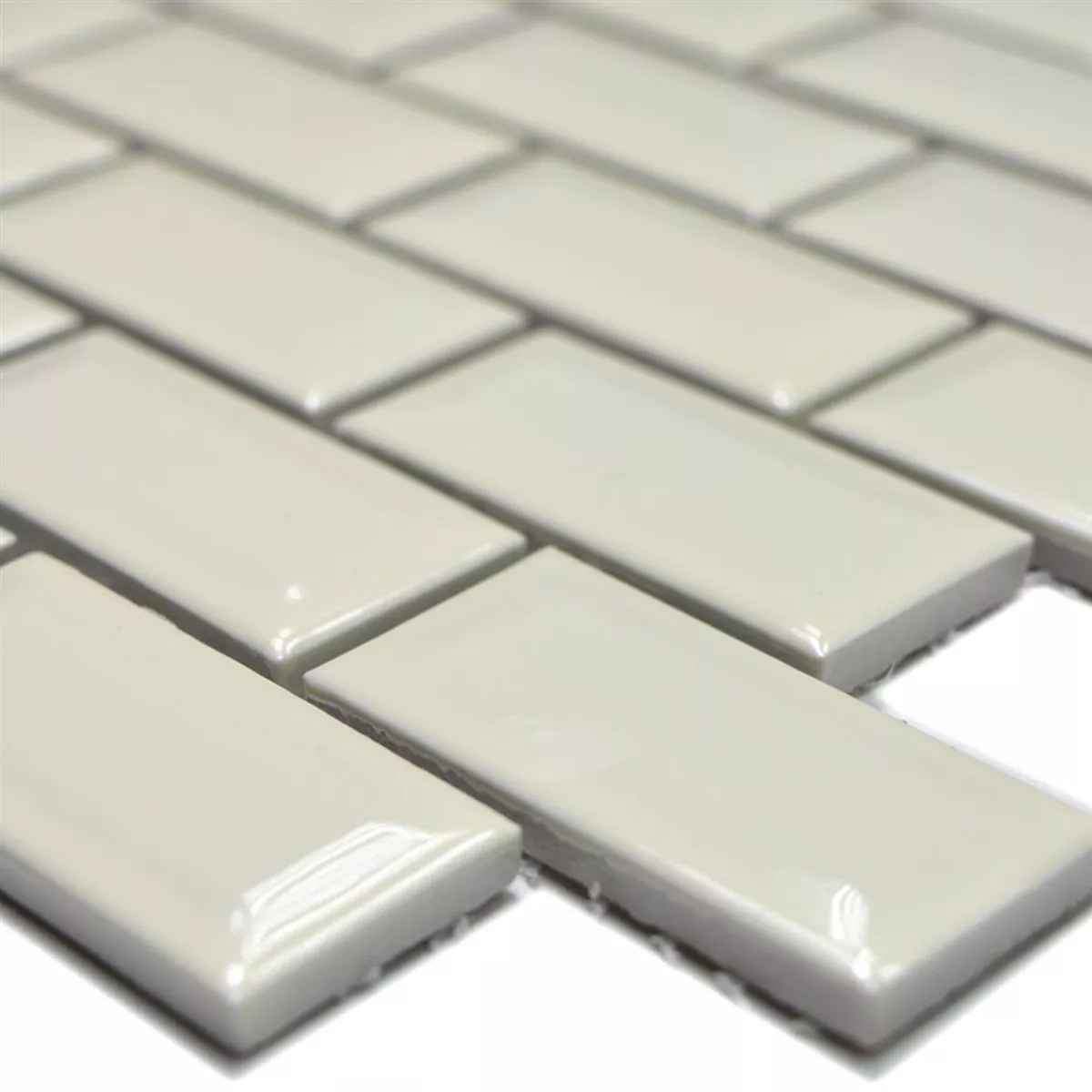 Ceramica Metro Mosaico Baltimore Sfaccettatura Avorio Lucida Ceramica Metro Mosaico Baltimore Sfaccettatura Avorio Lucida