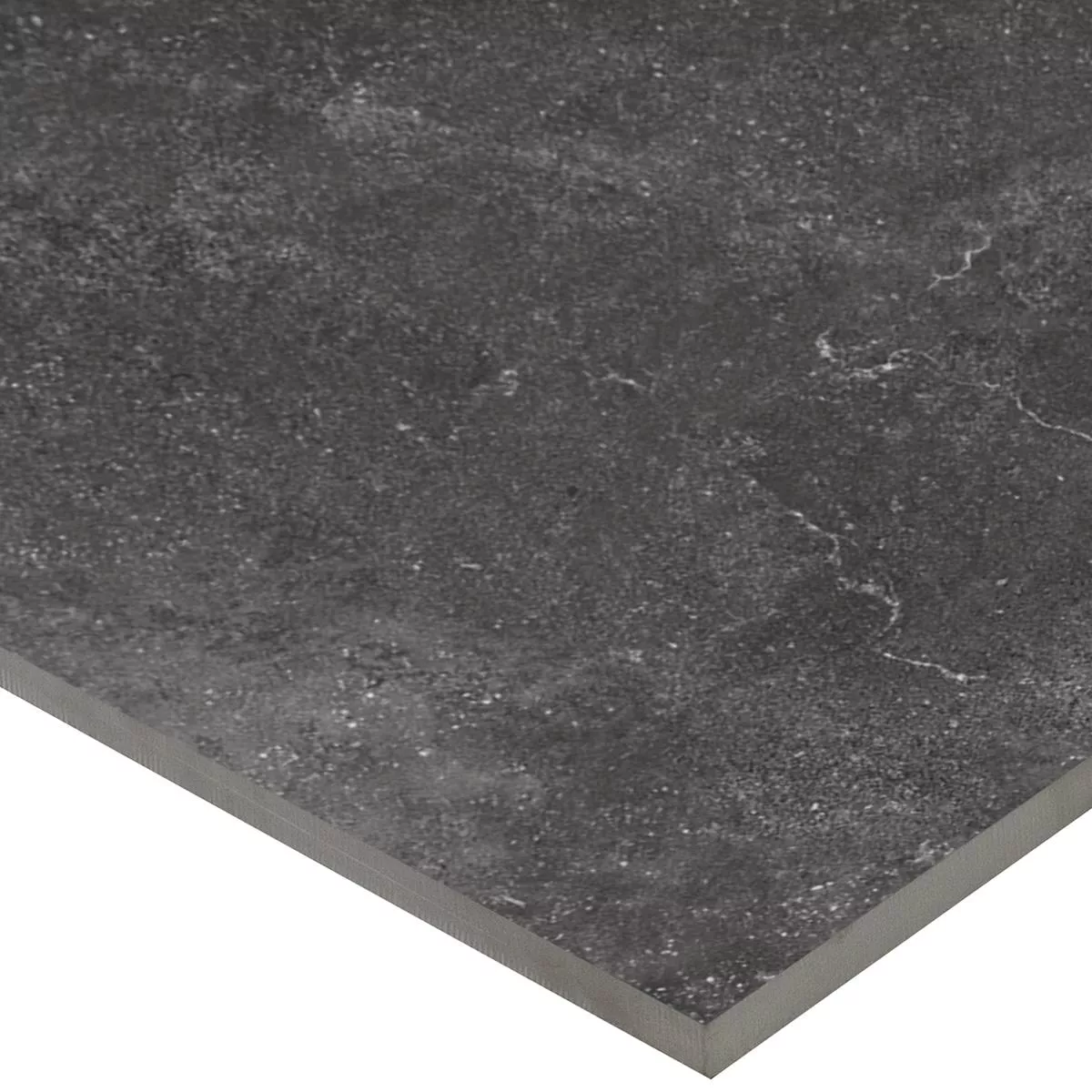 Piastrella Esterni Gres Porcellanato Rockstone Nero 60x60x2 cm