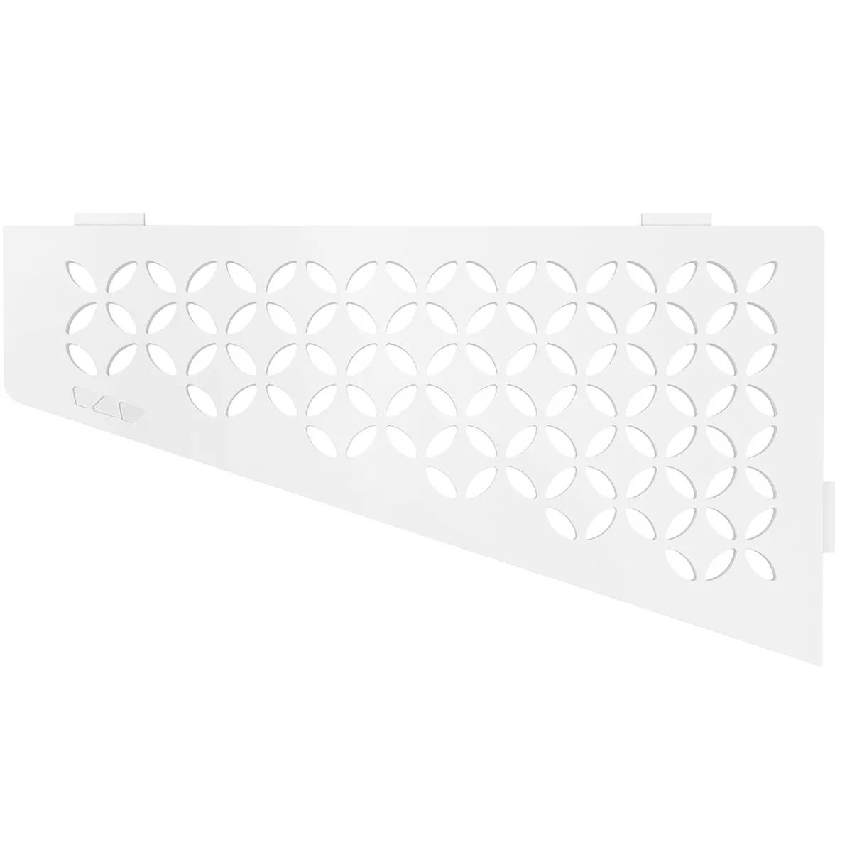 Mensola a muro Mensola per doccia Schlüter quadrata 15,4x29,5 cm floreale bianco