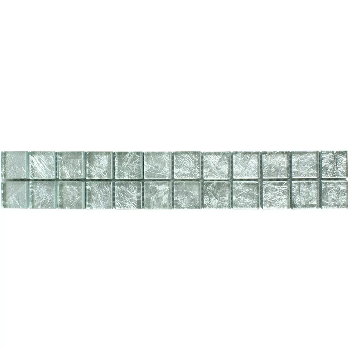 Mosaico Di Vetro Piastrelle Confine Frederick Argento Q23