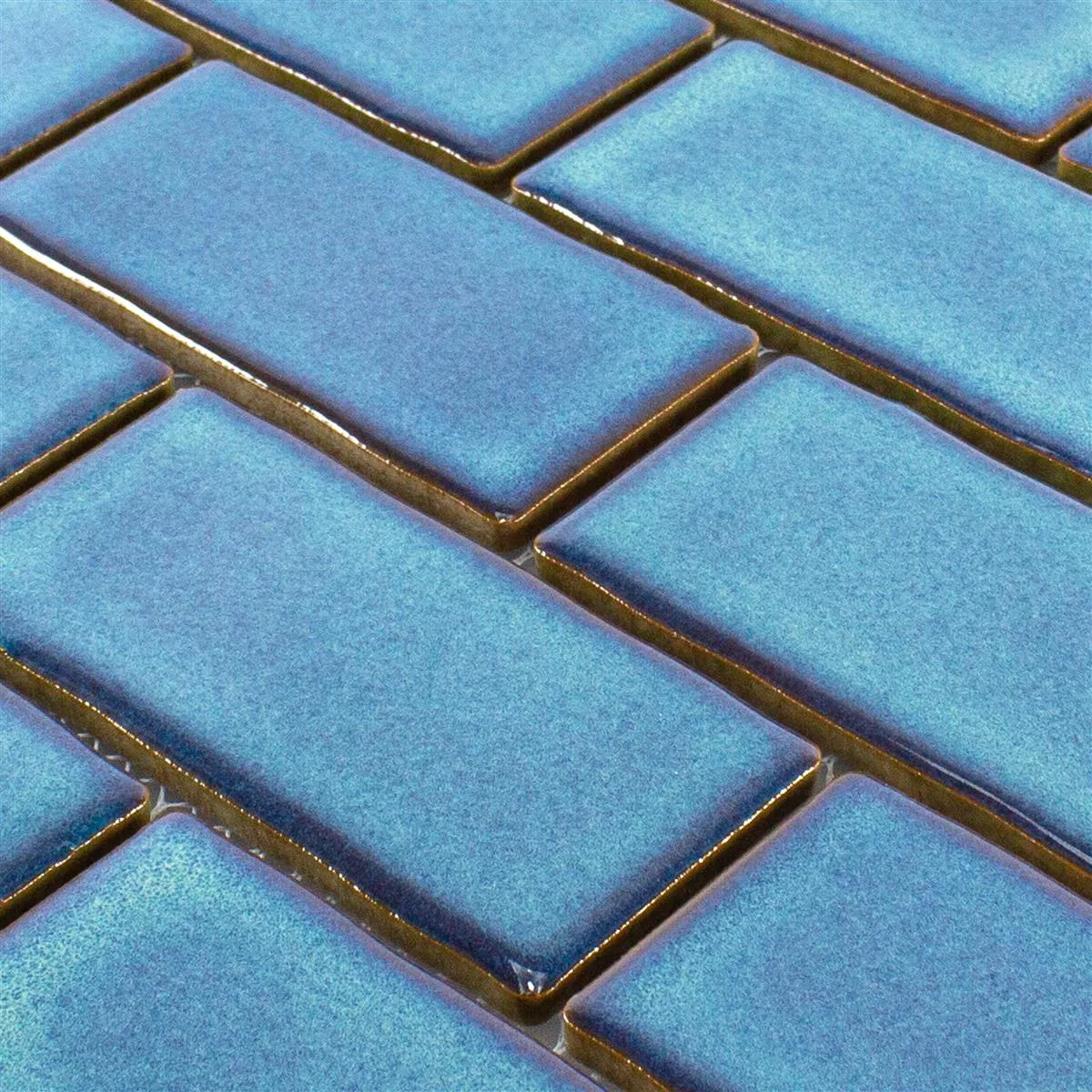 Ceramica Mosaico Florenz Fatto A Mano Blu
