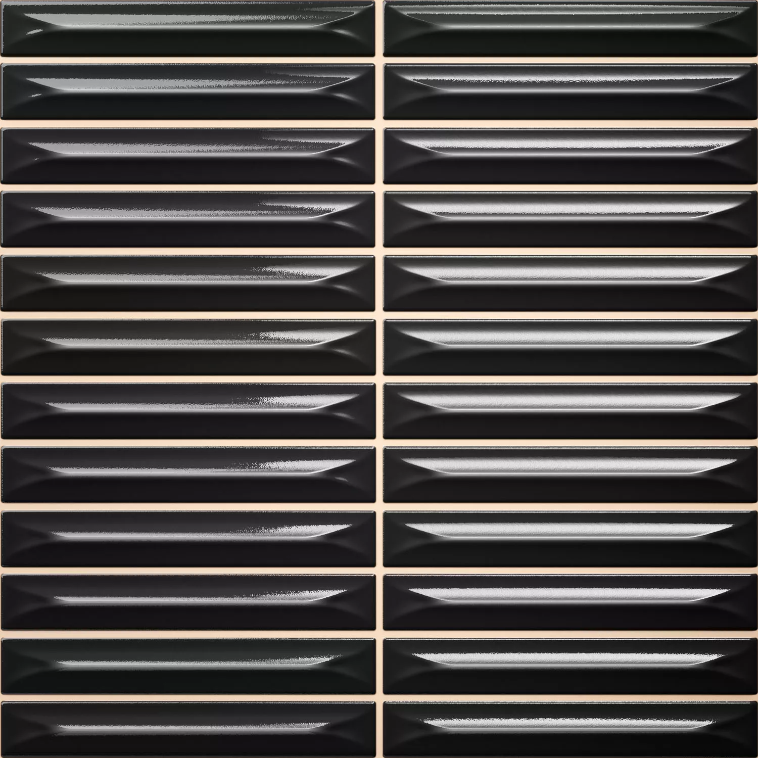 Bevel Nero Lucida Maglia 20x20 cm