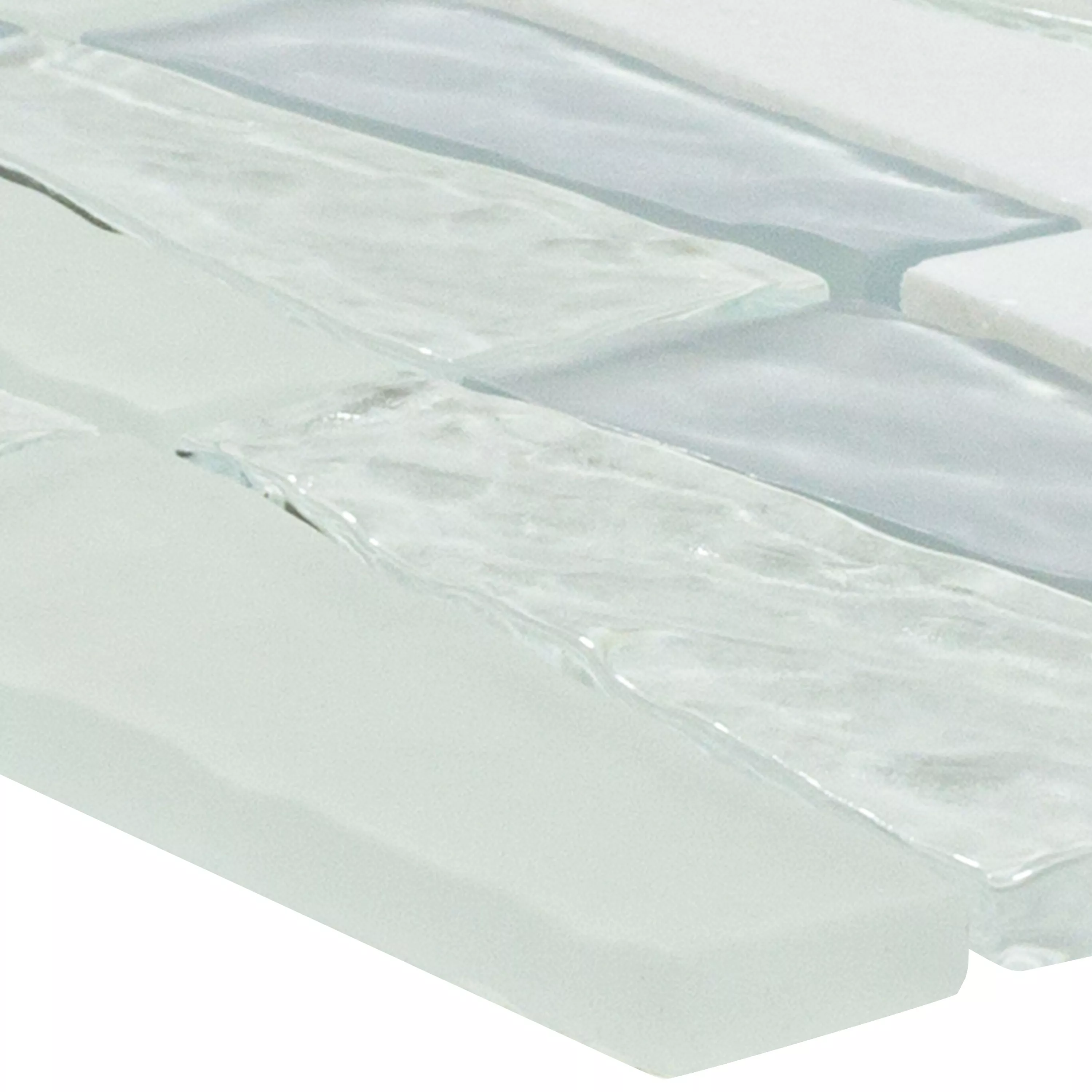 Mosaico Vetro Pietra Piastrelle Marseille Bianco Mix  Mosaico Vetro Pietra Piastrelle Marseille Bianco Mix