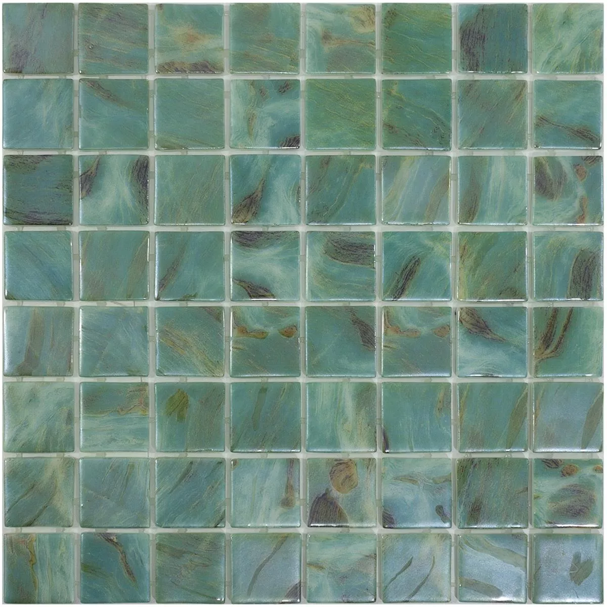 Vetro Piscina Mosaico Alassio Turchese 38