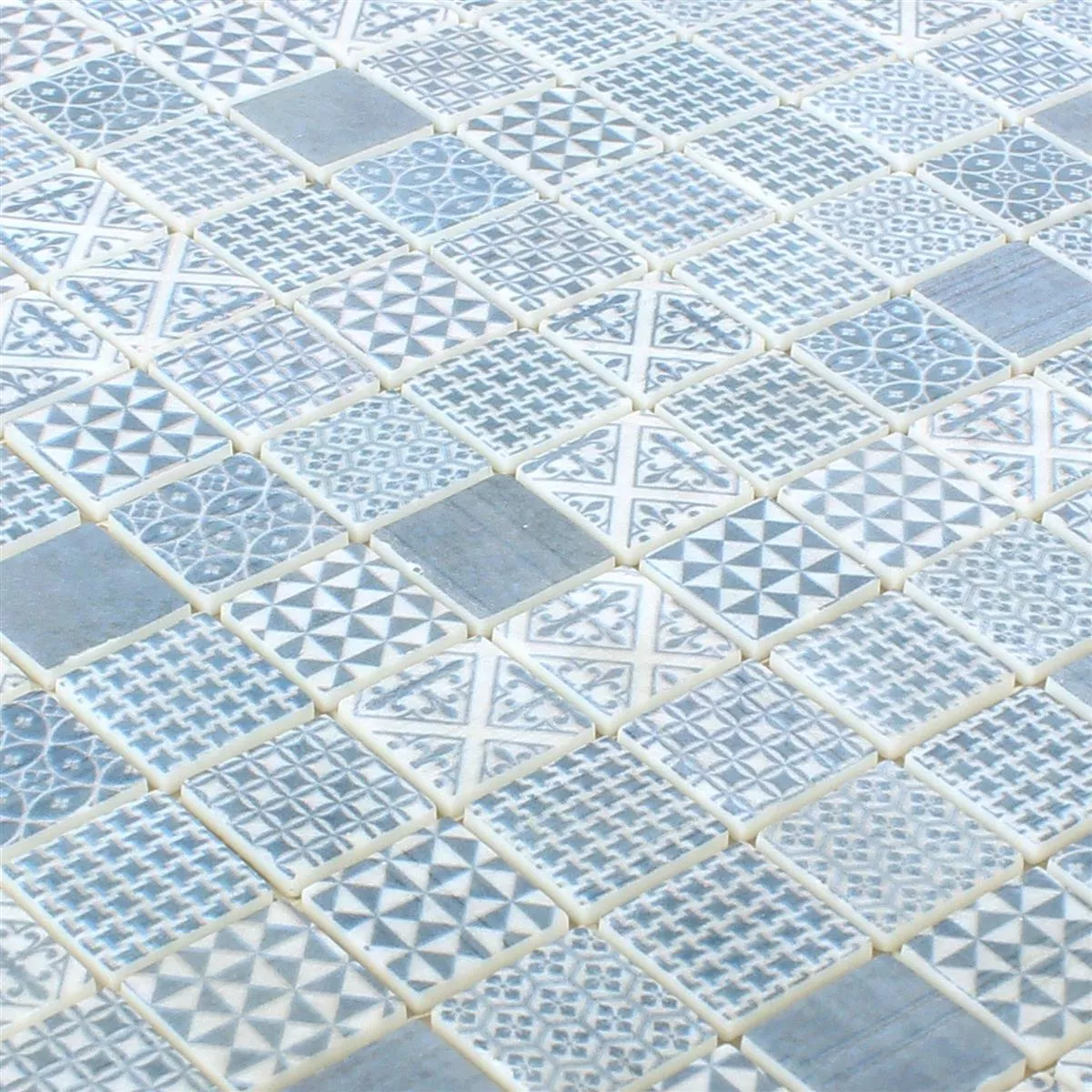 Mosaico Vetro Piastrella Malard Blu