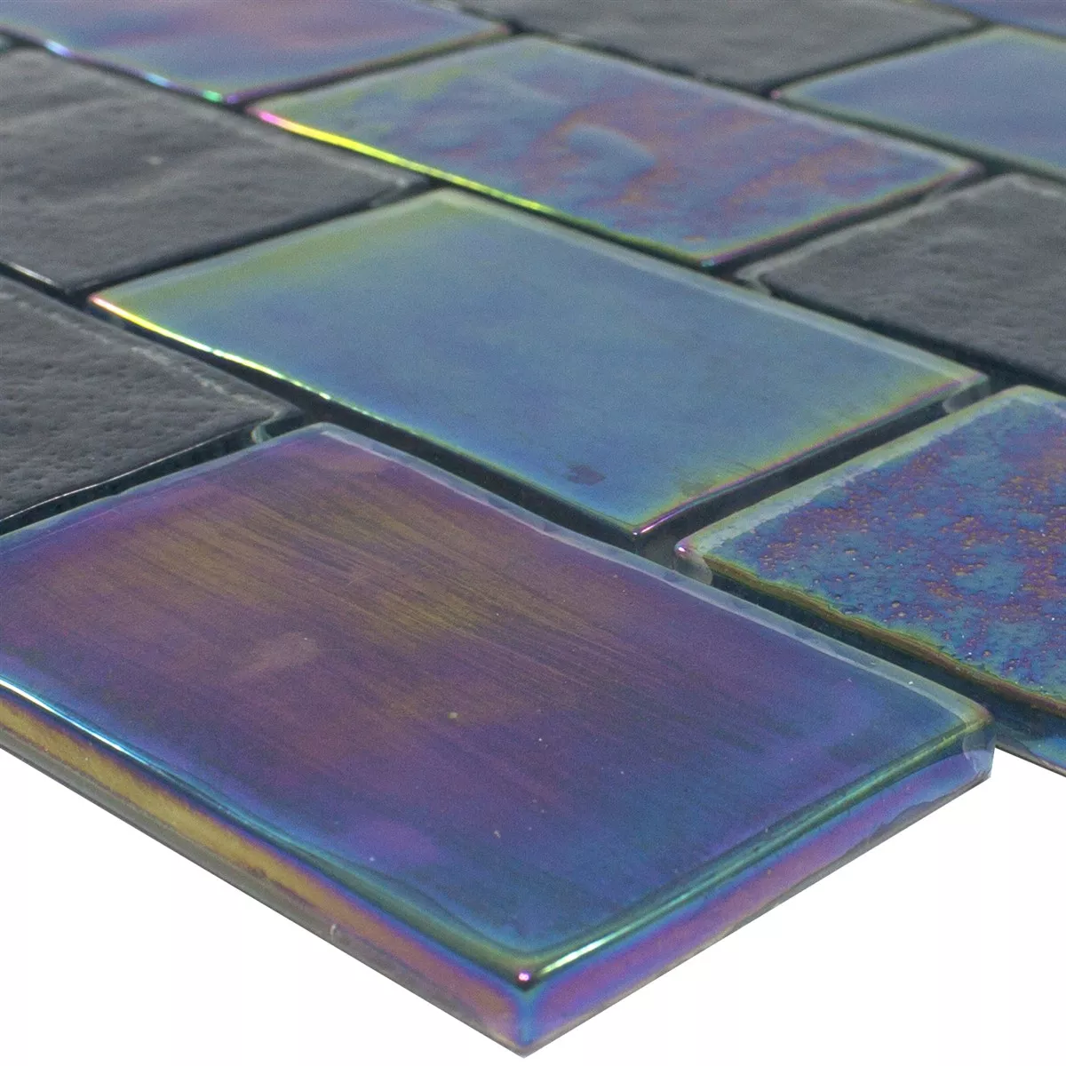Mosaico Di Vetro Effetto Madreperla LaBrisa Nero