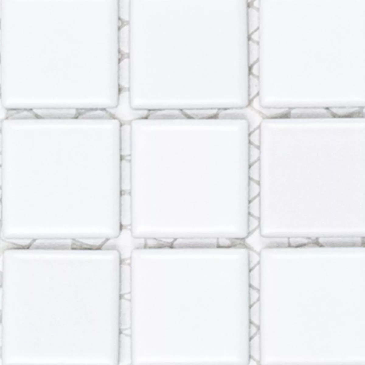 Campione Mosaico Ceramica  Bianco Opaco