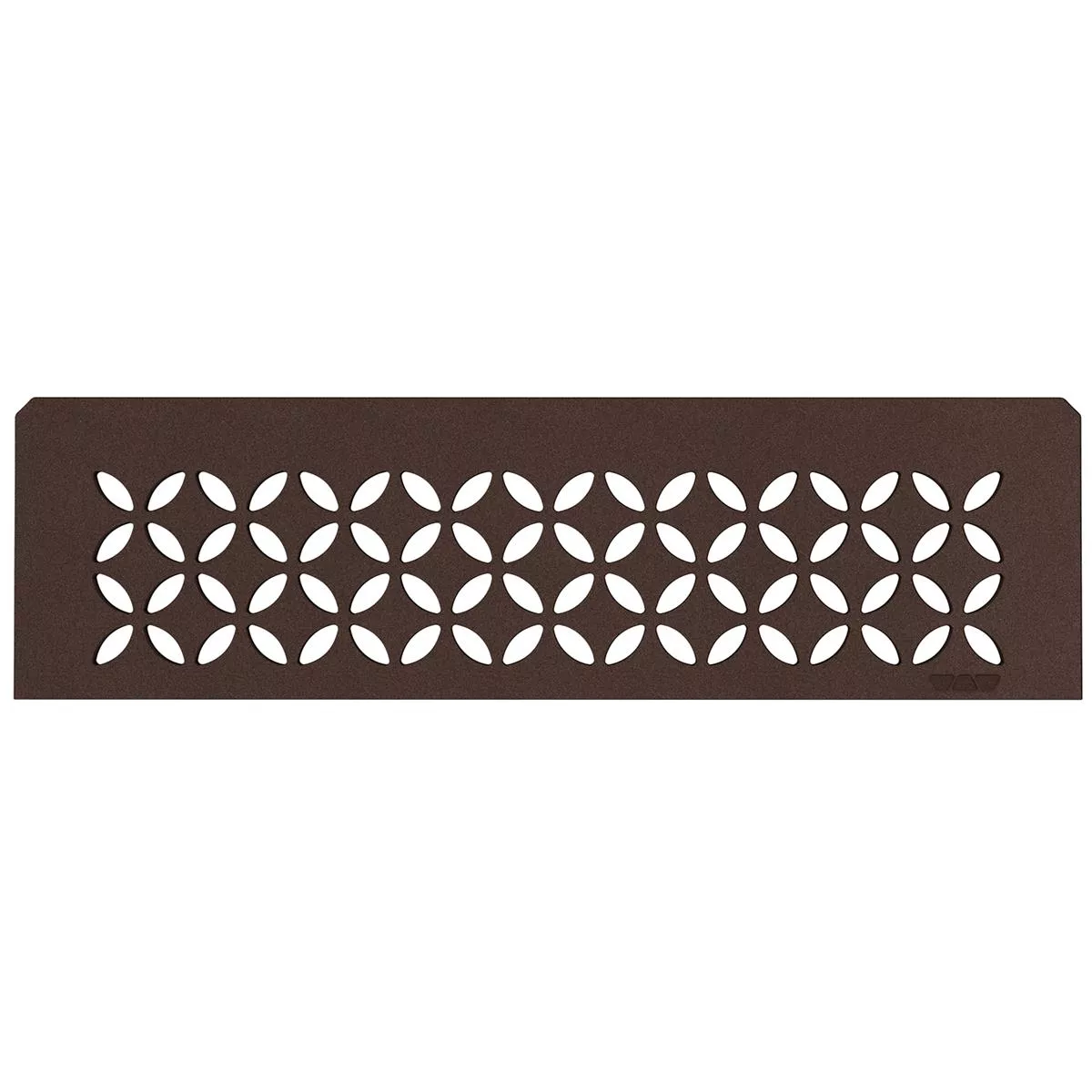 Mensola a muro Schlüter rettangolare 30x8,7 cm con motivo floreale bronzo