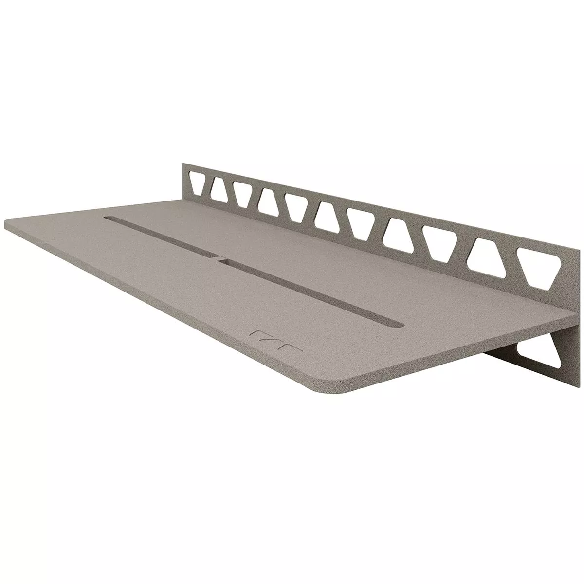 Mensola per doccia Mensola a muro Schlüter rettangolare 30x11,5 cm grigio puro