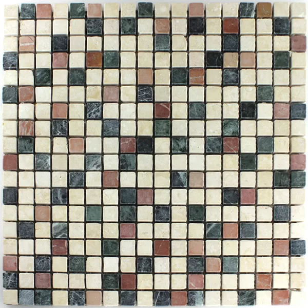 Mosaico Marmo Colorato Mix 15x15x7mm