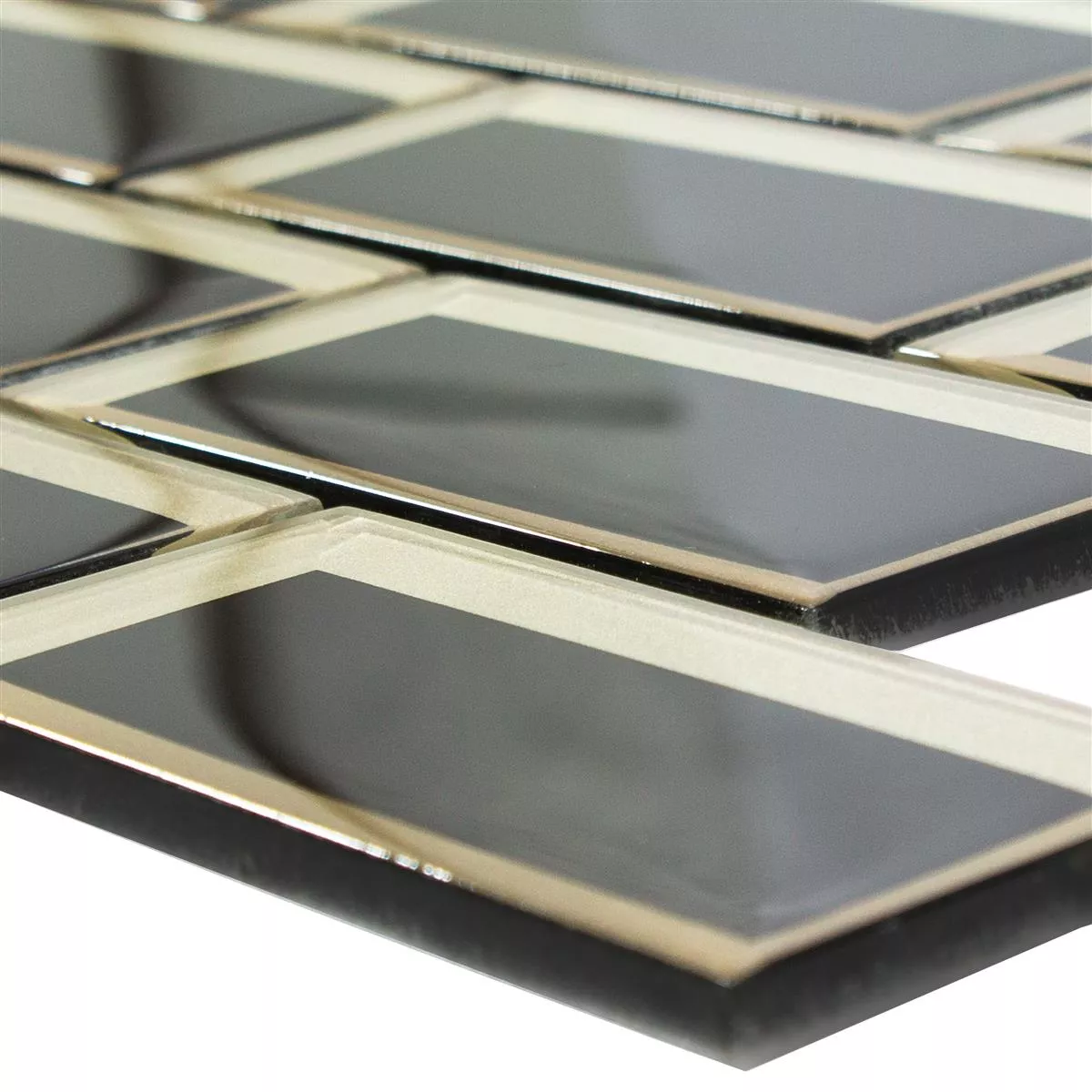 Mosaico Di Vetro Piastrelle San Marco Nero Oro Mosaico Di Vetro Piastrelle San Marco Nero Oro